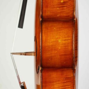 Old cello labeled Leandro Bisiach da Milano fece l'anno 1921. Leandro Bisiach.